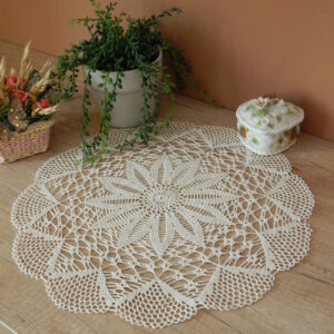 Háčkovaná dečka - Béžová