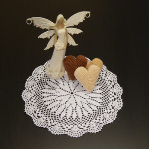 Háčkovaná dečka - Bílá