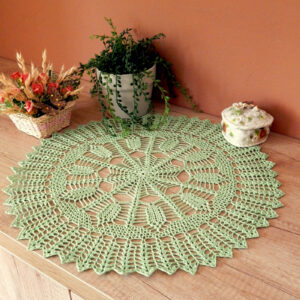 Háčkovaná dečka - Zelená